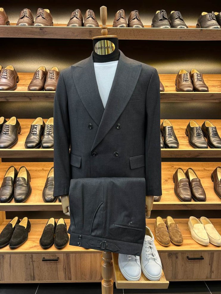 Костюм РБР 2-ка Двубортный Серый