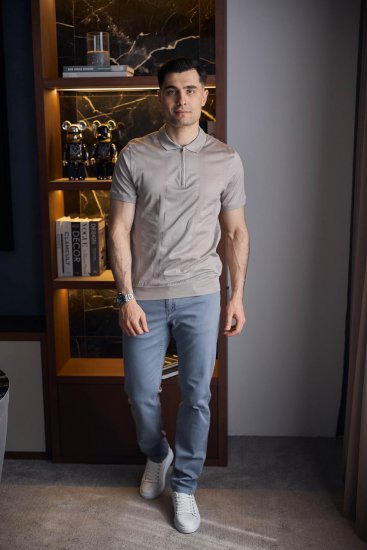 Футболка поло ГИО Бежевая