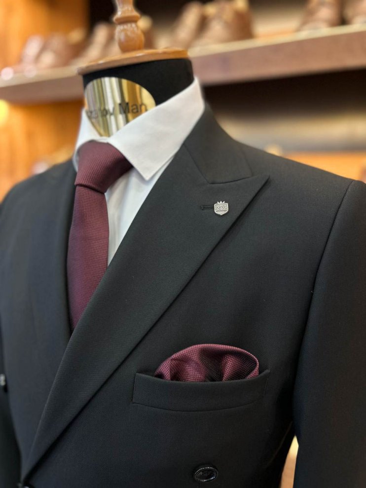 Костюм ЕМР 2-ка Двубортный Черный