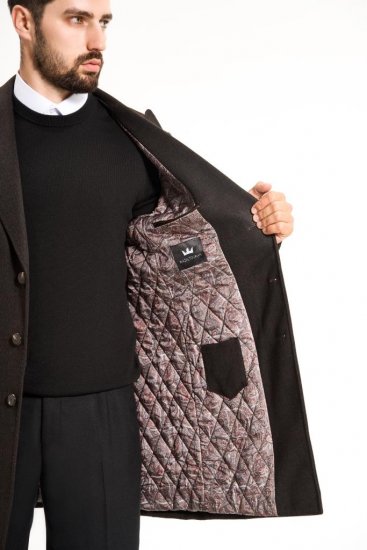 Пальто MAZALTOVMAN премиум Темно-коричневое