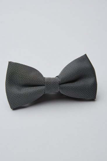 Галстук-бабочка Серая текстурная