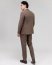 Молодежный костюм 2-ка Mazaltovman коричневый из фактурной ткани