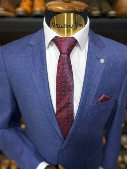 Костюм БЕД 2-ка Синий фактурный