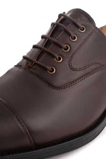 Оксфорды MAZALTOVMAN Коричневые отрезной носок
