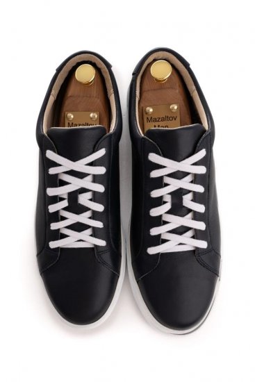 Кеды MAZALTOVMAN черные кожаные
