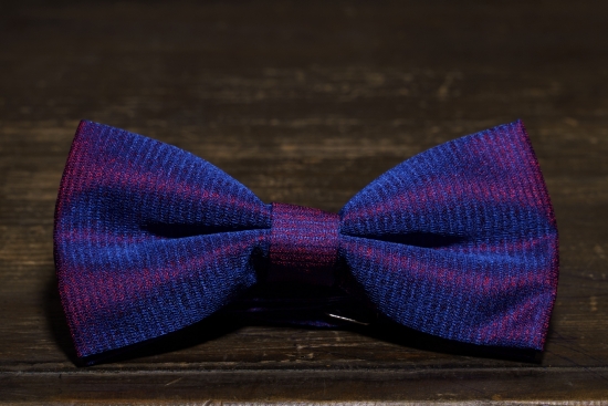 Галстук-бабочка Сине-фиолетовая фактурная