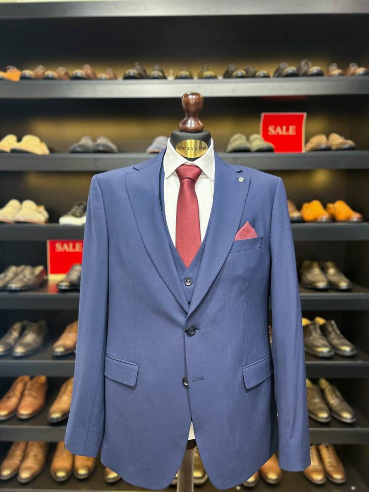 Костюм MAZALTOVMAN 3-ка Синий линейка премиум