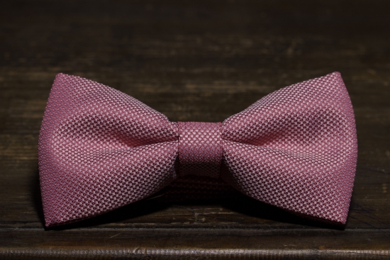 Галстук-бабочка Розовая текстурная