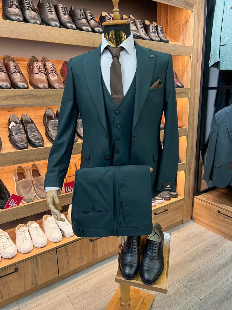 Костюм MAZALTOVMAN 3-ка премиум Зеленый фактурный