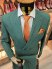 Костюм MAZALTOVMAN 2-ка премиум Зеленый двубортный