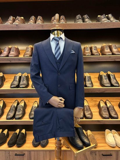 Костюм MAZALTOVMAN 3-ка премиум Синий фактурный